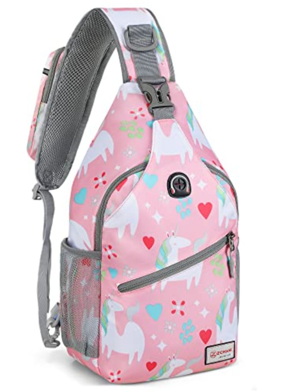 Water Resistant Nylon Sling Bag Crossbody Shoulder Backpack Hiking Daypack